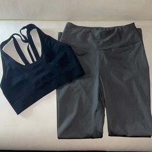 Workout Sports Bra and Scrunch Leggings